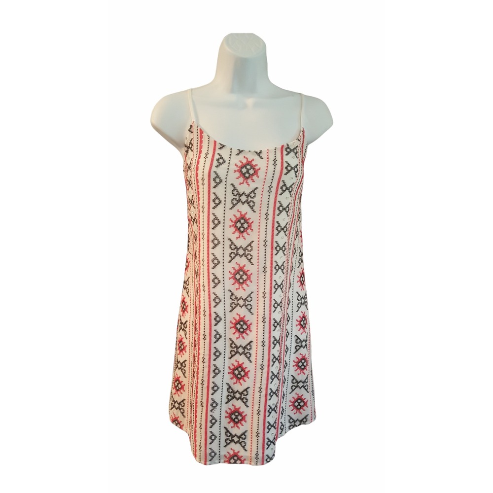 Tribal Geometric Print Spaghetti Strap Mini Dress‎ Women's Casual